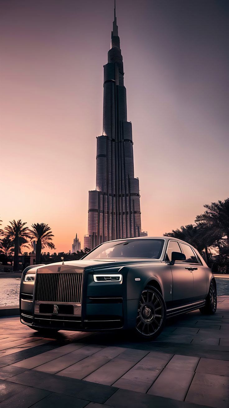 Cruising through Downtown Dubai in ultimate luxury 🌆